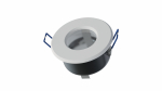 Ceiling lighting point fitting LISA cast round Fixted white